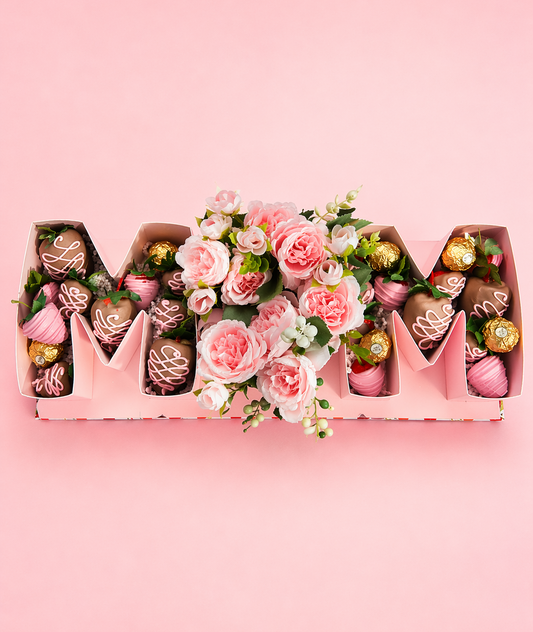 Mom Strawberry & Rose Box  🌸
