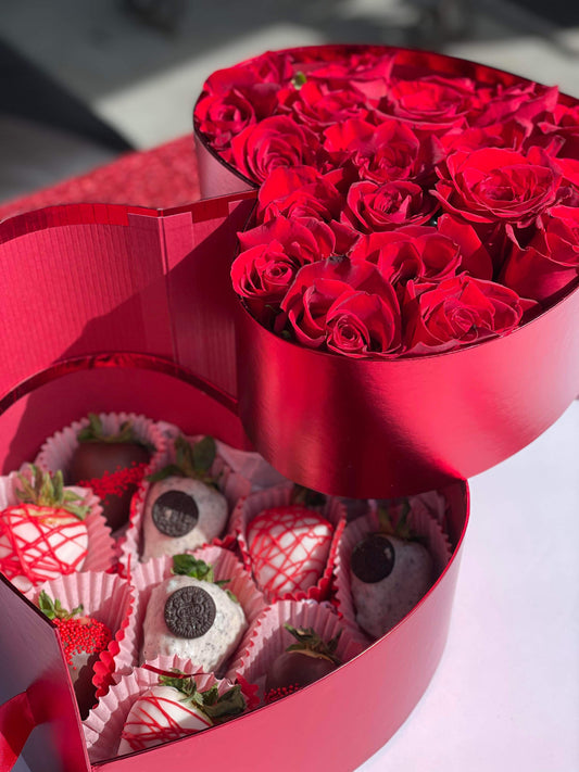 Heart Rose Gift Box